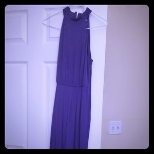 Purple evening gown